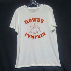 HOWDY PUMPKIN TSHIRT SZ LG